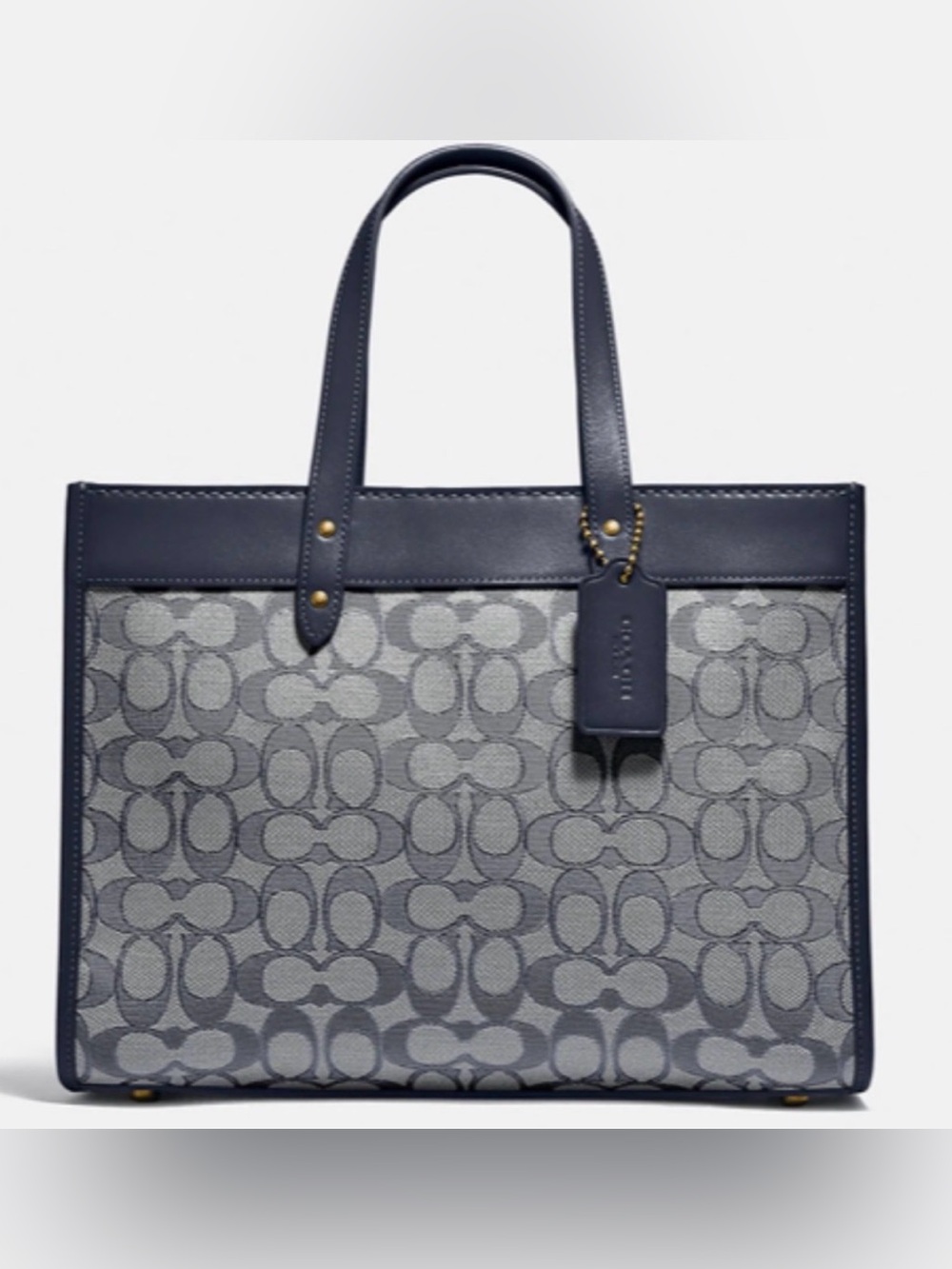 Coach Signature Jacquard Field Tote 30